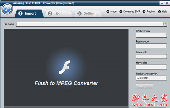 Amazing Flash to MPEG Converter(Flash转视频工具) v2.8.0.0 免费安装版