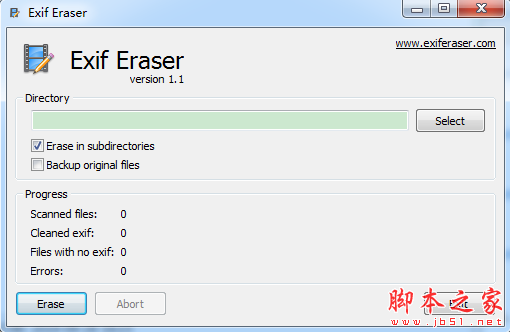 EXIF Eraser(图片EXIF删除软件) v1.1 免费绿色版 32+64位