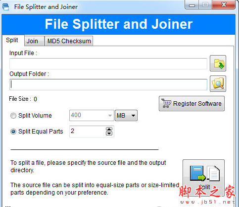 File Splitter and Joiner(文件分割合并软件) v2.0.0.0 免费安装