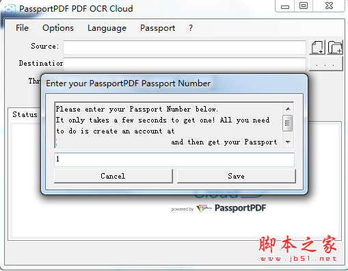 PassportPDF PDF OCR Cloud(OCR文字识别软件) v1.0.14 免费安装版