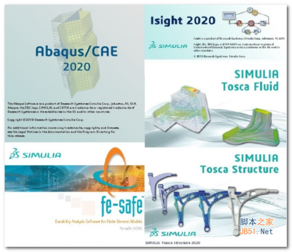 DS SIMULIA Suite 2020 HF3激活授权版(Abaqus/Isight/Fe-safe/Tosca) Win/Linux64位