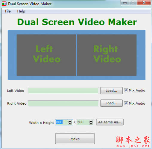 Dual Screen Video Maker(双屏视频制作软件) v1.1 免费安装版