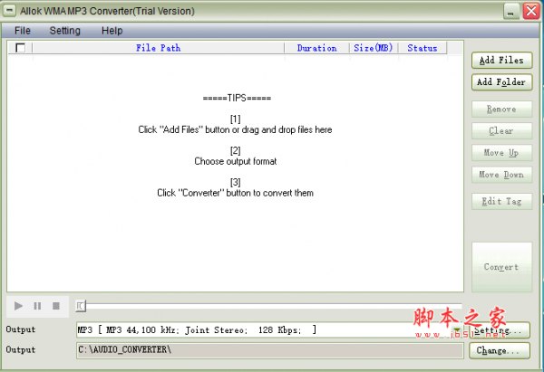 Allok WMA MP3 Converter(音频格式转换器) V1.1 免费安装版
