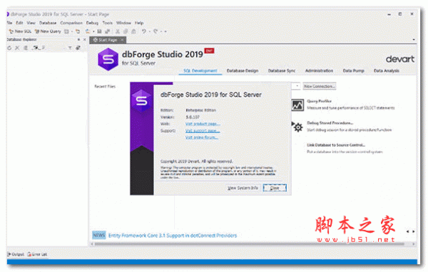dbForge Studio 2019-2022 for SQL Server v6.2.52 Enterprise 企业激活版(附激活教程+文件)