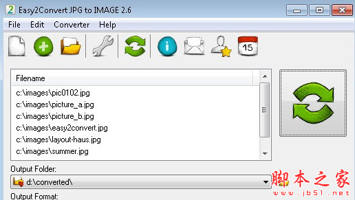 Easy2Convert JPG to IMAGE(JPG图片转换软件) v2.6 免费安装版