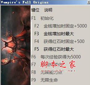 吸血鬼之殇起源九项修改器(无限生命/无限金钱/无限技能点) v1.6.1 免费版