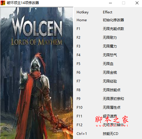 破坏领主十四项修改器(无限魔力/无限血/技能无CD) v1.1 免费版