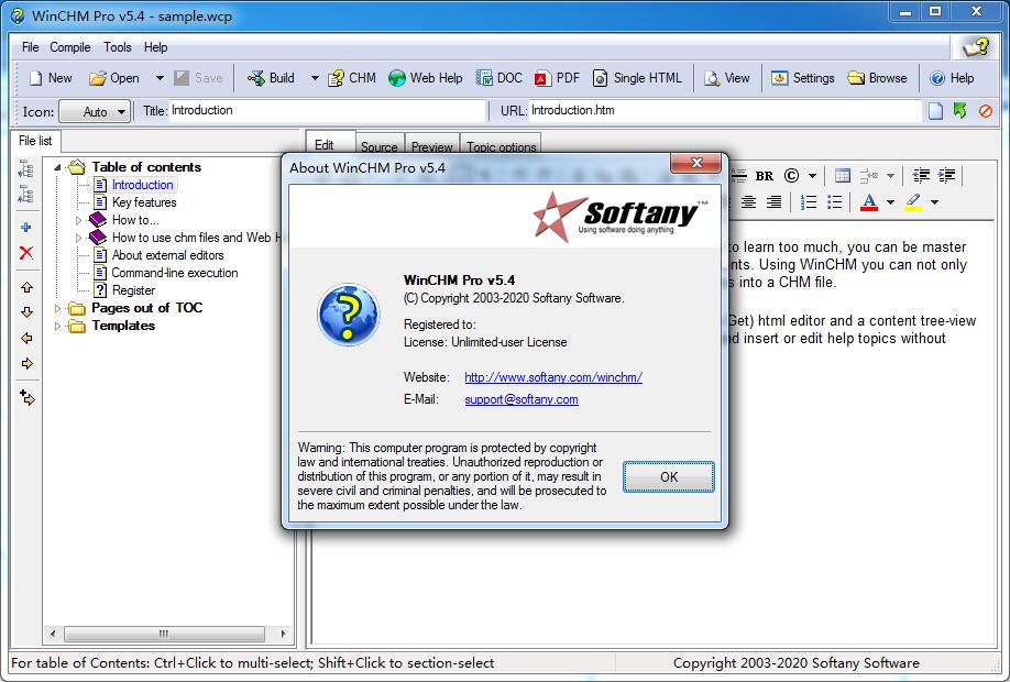 chm制作软件 Softany WinCHM Pro V5.526 英文特别安装版