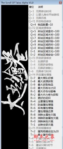 太吾绘卷三十九项修改器(无限历练/无限物品/加速研读) v0.2.7.8 免费版