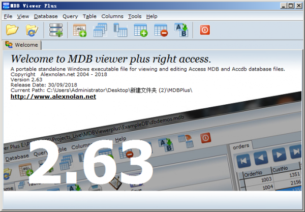 MDB Viewer Plus(access mdb文件查看编辑工具) v2.63 官方英文版
