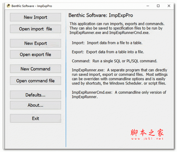 Oracle数据库导入导出工具Benthic Software ImpExp Pro v1.1 正式安装版