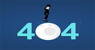 CSS制作月球行走404页面特效源码