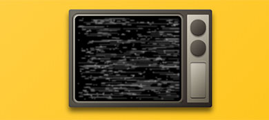 HTML5 Canvas实现信号断路的电视机模拟动画效果源码