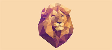 TweenMax.js + SVG 实现的低多边形狮子头像动画效果源码