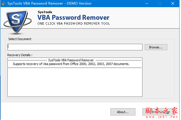  SysTools VBA Password Remover(VBA密码移除工具) v1.2 安装版