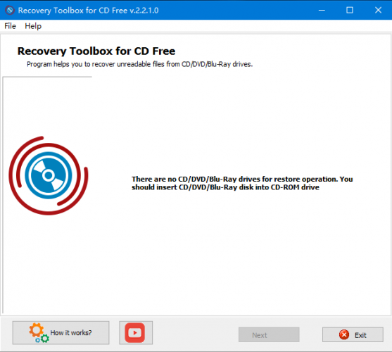 Recovery Toolbox for CD Free(光盘恢复工具) v2.2.1.0 免费安装版
