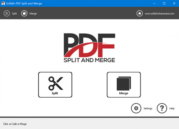Softdiv PDF Split and Merge(PDF拆分合并工具) v1.0 官方版