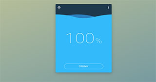 vuejs+svg概念App提醒喝水带语音动画效果