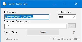 Paste Into File(复制内容保存工具) v1.4 免费绿色版