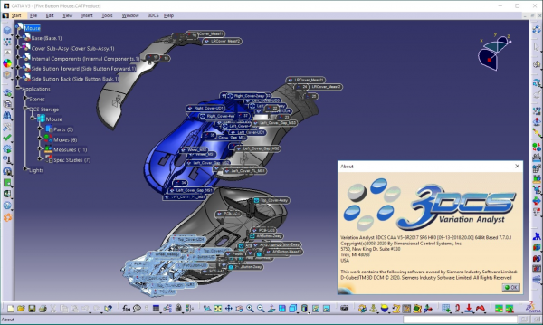 公差分析软件 3DCS Variation Analyst 8.0.0.0 for CATIA V5 R21-33 Win64 免费版