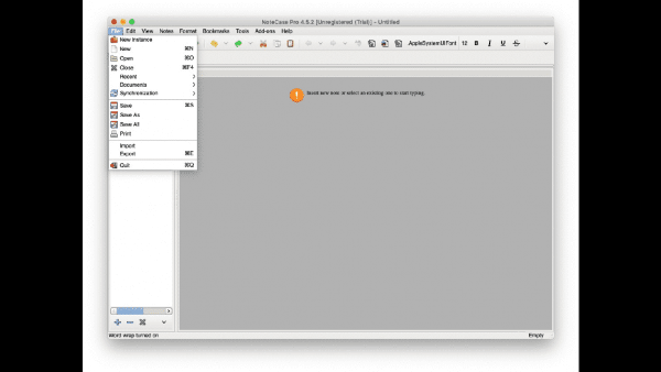 NoteCase Pro(笔记软件) for Mac V4.5.5 苹果电脑版