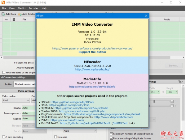 Pazera IMM Video Converter(视频转换器) v1.0 32bit 绿色无限制