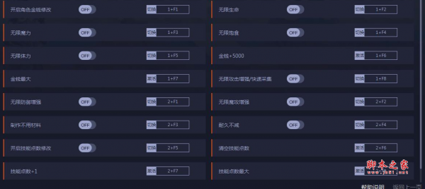 创世理想乡十四项修改器(无限生命/无限金钱/耐久不减) v20200906
