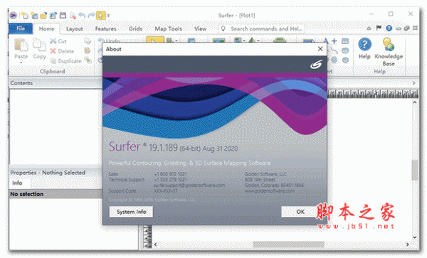 三维立体绘图软件Golden Software Surfer v19.1 安装完美版(附安装教程)