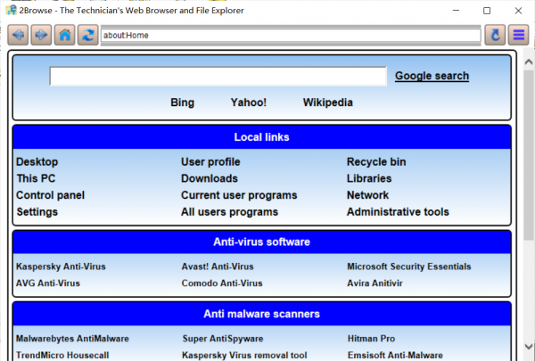 2Browse(轻便多功能浏览器) v1.6.0.0 英文绿色免费版