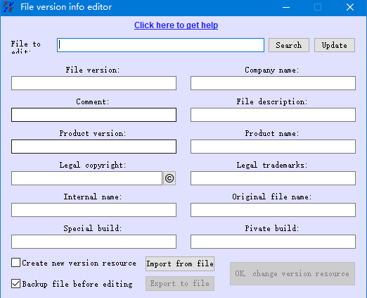 File version info editor(文件版本信息修改) v1.5.0.0 官方版