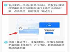 支付宝晚点付是什么 支付宝晚点付使用方法