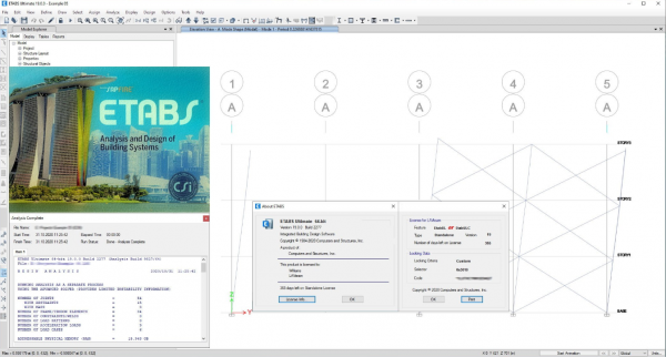 CSI ETABS v19.1.0 Build 2420 免费激活版(附许可补丁+安装教程) 64位