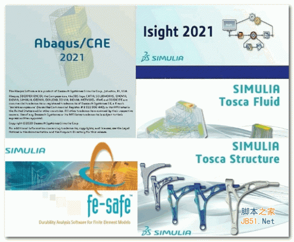 DS SIMULIA Suite 2021 HF9(Abaqus/Isight/Fe-safe/Tosca) Win64 完美授权版