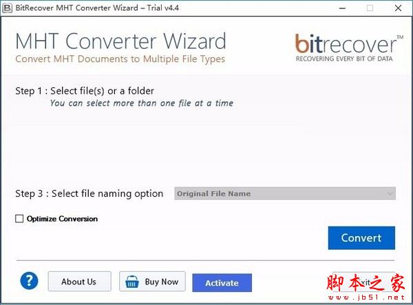 BitRecover MHT Converter Wizard(MHT文件转换)V4.4 官方安装版