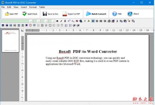 Boxoft PDF to DOC Converter(PDF转DOC软件) v1.4.0 免费安装版