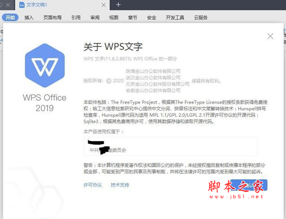 WPS Office 2019 党政机关专用版 v11.8.2.8875 官方免费专业版