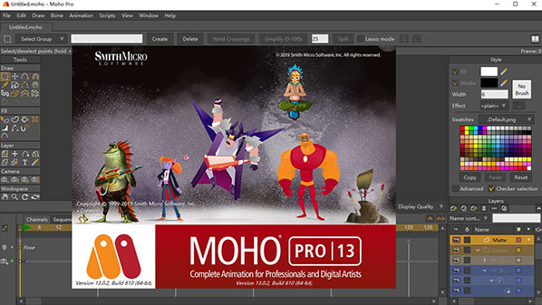 专业动画制作软件Smith Micro Moho Pro v14.1 Build 20231027 x64 中文免费版(附安装教程)