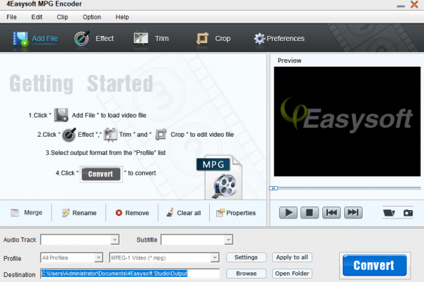 4Easysoft MPG Encoder(视频编辑软件) v3.2.26 官方版