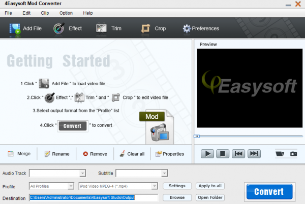 4Easysoft MOD Converter(MOD视频转换器) v3.2.26 官方版