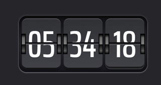 jQuery实现的卡片式翻转时钟特效源码