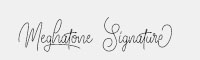 Meghatone Signature手写英文字体