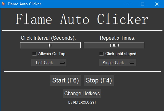 Flame Auto Clicker(极简自动点击器) v1.2.1 官方版