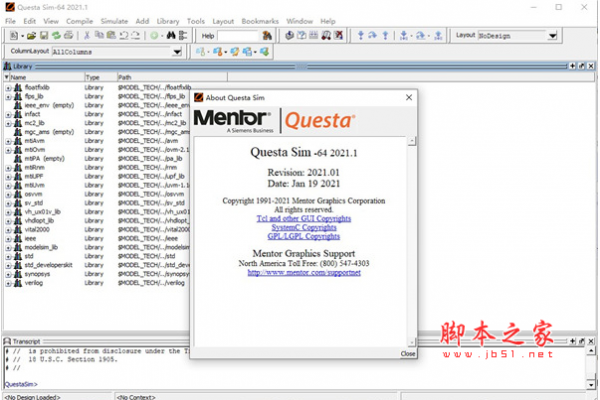 高级仿真模拟软件 Mentor Graphics QuestaSim v2021.1 完美激活版 64位