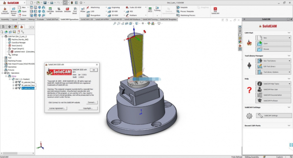 SolidCAM/CAD 2020 SP5 Standalone 完美激活版(含补丁+教程)