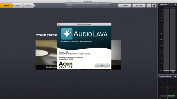 Acon Digital AudioLava for Mac(音频噪音消除软件) v2.1.4 直装激活版