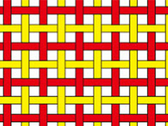使用CDR打造红黄相间的编织效果教程