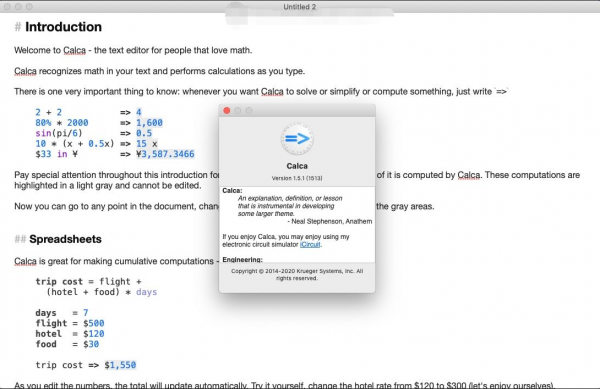 Calca for Mac(符号计算器) v1.5.1 免费激活版