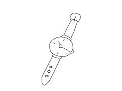 ps怎么手绘电子手表? ps画简笔画手表图形的技巧