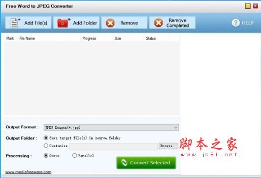 Free Word to JPEG Converter(Word转JPEG转换软件) v1.0 官方安装版