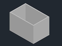 CAD怎么建模盒子模型? 三维盒子的cad建模方法